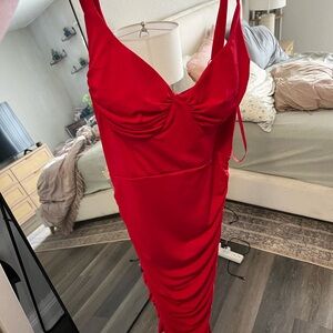 Hello Molly Vibrant Red Maxi Dress